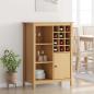 Preview: ARDEBO.de - Weinschrank HILL Honigbraun 79,5 x 40 x 107,5 cm
