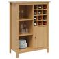 Preview: Weinschrank HILL Honigbraun 79,5 x 40 x 107,5 cm