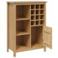 Preview: Weinschrank HILL Honigbraun 79,5 x 40 x 107,5 cm