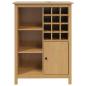 Preview: Weinschrank HILL Honigbraun 79,5 x 40 x 107,5 cm