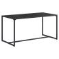 Preview: Gartensofa-set 3 stk. Schwarz und Anthrazit Stahl