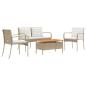 Preview: Garten Set Beige Poly-Rattan