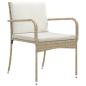 Preview: Garten Set Beige Poly-Rattan