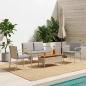 Preview: Garten Set Beige Poly-Rattan