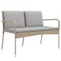 Preview: Garten Set Beige Poly-Rattan