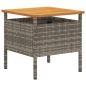 Preview: Garten Set Grau Poly-Rattan
