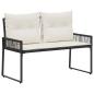 Preview: Bank Outdoor 2 -Seater 4 stk. 110 x 59 x 82 cm Poly-Rattan