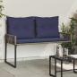 Preview: ARDEBO.de - Bank Outdoor 2 -Seater 4 stk. 110 x 59 x 82 cm Poly-Rattan