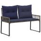 Preview: Bank Outdoor 2 -Seater 4 stk. 110 x 59 x 82 cm Poly-Rattan