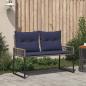 Preview: Bank Outdoor 2 -Seater 4 stk. 110 x 59 x 82 cm Poly-Rattan
