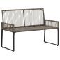 Preview: Bank Outdoor 2 -Seater 4 stk. 110 x 59 x 82 cm Poly-Rattan