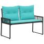 Preview: Bank Outdoor 2 -Seater 4 stk. 110 x 59 x 82 cm Poly-Rattan