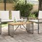Preview: Tisch für Outdoor Grau und Braun 80 x 40 x 40 cm Poly-Rattan