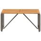 Preview: Tisch für Outdoor Grau und Braun 80 x 40 x 40 cm Poly-Rattan