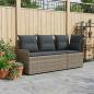 Preview: ARDEBO.de - 2 stk. Gartenarmsessel mit Ecksofa PE-Rattan