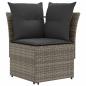 Preview: 2 stk. Gartenarmsessel mit Ecksofa PE-Rattan