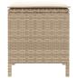 Preview: 2 stk. Garten-Fußhocker PE-Rattan Beige und Creme