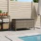 Preview: Garten-Fußhocker Grau und Dunkelgrau 80 x 38 x 45 cm PE-Rattan