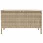 Preview: Garten-Fußhocker Beige und Creme 80 x 38 x 42 cm PE-Rattan