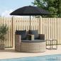 Preview: Garten-Sofa 8 stk. Poly-Rattan Hellgrau und Dunkelgrau