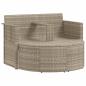 Preview: Garten-Sofa 8 stk. Poly-Rattan Hellgrau und Dunkelgrau