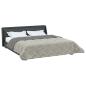 Preview: Sommerdecke Hellgrau 200 x 200 cm Mikrofaser und Teddy-Fleece