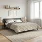 Preview: Sommerdecke Hellgrau 200 x 200 cm Mikrofaser und Teddy-Fleece