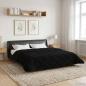Preview: ARDEBO.de - Sommerdecke 200 x 240 cm Sommer Schwarz Atmungsaktiv