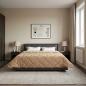 Preview: ARDEBO.de - Sommerdecke 200 x 200 cm Sommer Taupe Atmungsaktiv