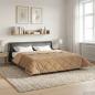 Preview: ARDEBO.de - Sommerdecke Taupe 200 x 240 cm Mikrofaser und Teddy-Fleece