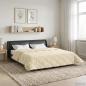 Preview: ARDEBO.de - Sommerdecke 200 x 200 cm Sommer Creme Atmungsaktiv