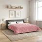 Preview: ARDEBO.de - Ganzjahresbettdecke Gepolstert Rosa 220 x 240 cm