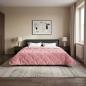 Preview: Ganzjahresbettdecke Gepolstert Rosa 220 x 240 cm