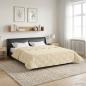 Preview: Ganzjahresbettdecke Gepolstert Creme 200 x 240 cm