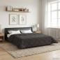 Preview: ARDEBO.de - Winterbettdecke 200 x 200 cm Winter Anthrazit Atmungsaktiv