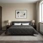 Preview: Winterbettdecke 200 x 200 cm Winter Anthrazit Atmungsaktiv