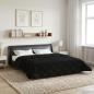 Preview: ARDEBO.de - Winterbettdecke 200 x 240 cm Winter Schwarz Atmungsaktiv