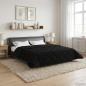 Preview: ARDEBO.de - Winterbettdecke 200 x 220 cm Winter Schwarz Atmungsaktiv