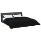 Preview: Winterbettdecke 200 x 220 cm Winter Schwarz Atmungsaktiv