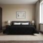 Preview: Winterbettdecke 200 x 220 cm Winter Schwarz Atmungsaktiv