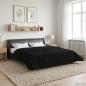Preview: ARDEBO.de - Winterbettdecke 220 x 260 cm Winter Schwarz Atmungsaktiv