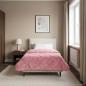 Preview: ARDEBO.de - Winterbettdecke 140 x 220 cm Winter Rosa Atmungsaktiv