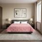 Preview: Winterbettdecke 200 x 200 cm Winter Rosa Atmungsaktiv