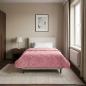 Preview: ARDEBO.de - Winterbettdecke 140 x 220 cm Winter Rosa Atmungsaktiv
