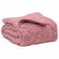 Preview: Winterbettdecke Rosa 240 x 260 cm Mikrofaser und Teddy-Fleece