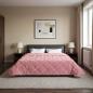 Preview: Winterbettdecke Rosa 240 x 260 cm Mikrofaser und Teddy-Fleece
