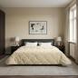 Preview: ARDEBO.de - Winterbettdecke 240 x 260 cm Winter Creme Atmungsaktiv