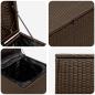 Preview: Kissenbox 55 x 55 x 69 cm Stahl