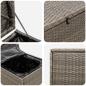 Preview: Kissenbox 55 x 55 x 69 cm Stahl