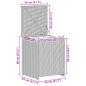 Preview: Kissenbox 55 x 55 x 69 cm Stahl